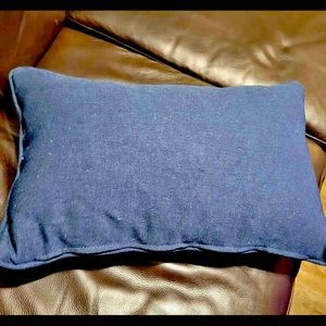 Navy Blue throw pillow.